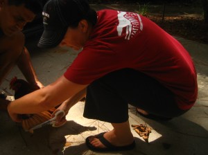 Clipping in progress