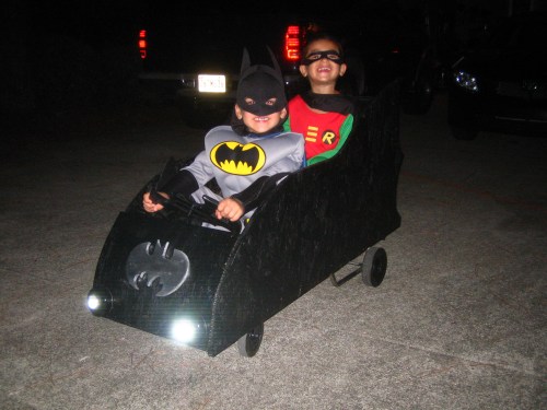 Batman, Robin and the Batmobile Batman, Robin and the Batmobile