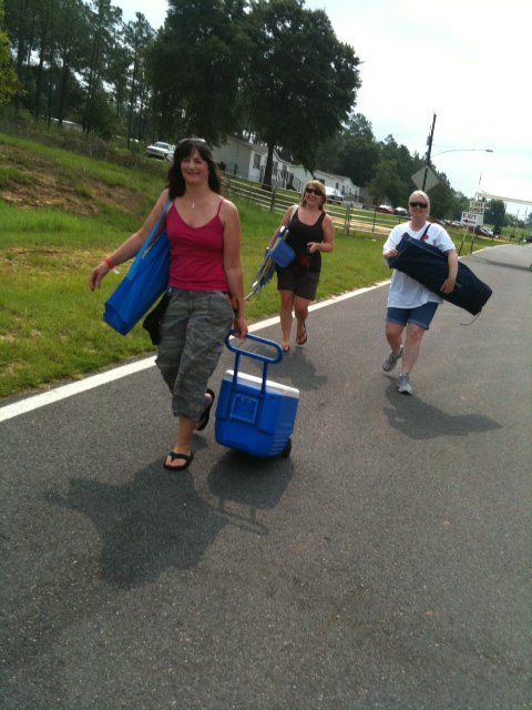 Heading to the festival