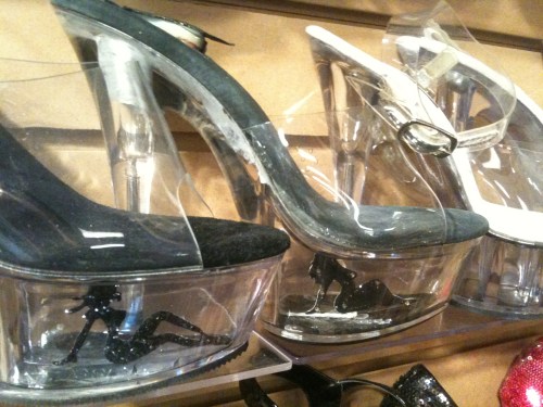 Plexiglass heels