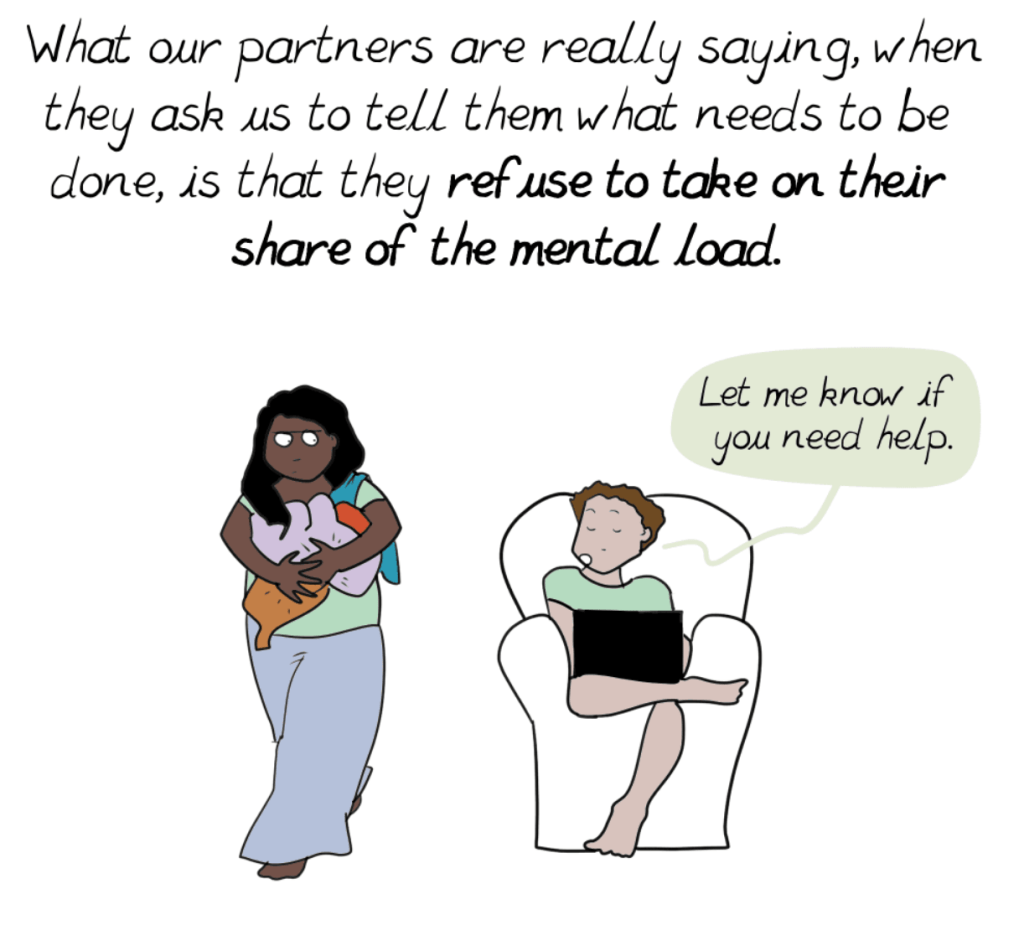 Concept of mental load explained in one frame of a comic